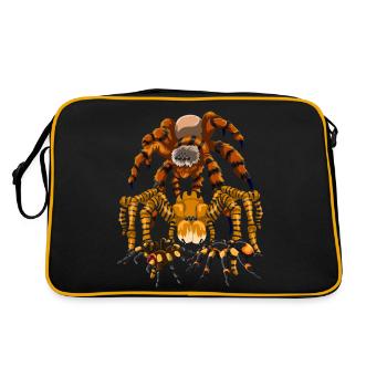 Tarantula Tarantula Arachnid Gift Spider - Retro Bag - black/gold - Back