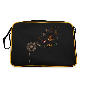 Arachnide Tarentule Cadeau Pissenlit Araignée - Sac Retro - noir/or - Dos