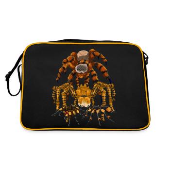 Tarantula Arachnid Tarantula Gift Spider - Retro Bag - black/gold - Back