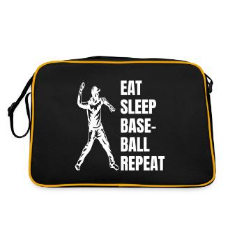 Joueur de baseball Équipe de baseball - Sac Retro - noir/or - Dos