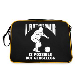 Bowling Club Bowling Skittles Bowler Skittles Club - Retro Bag - black/gold - Back