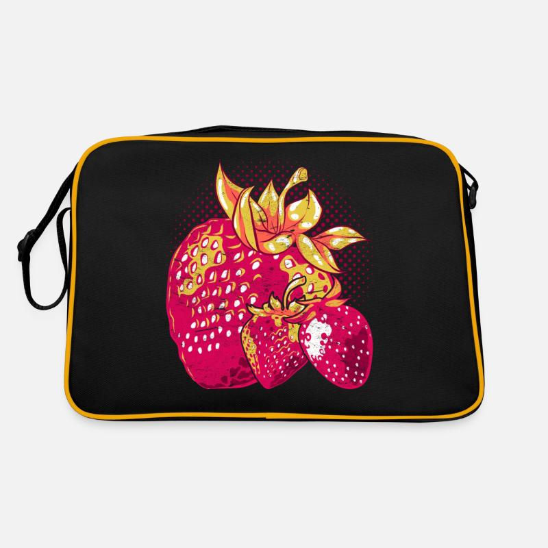 Summer Fruit Fruit Red Berries Gift Strawberry Retro Bag