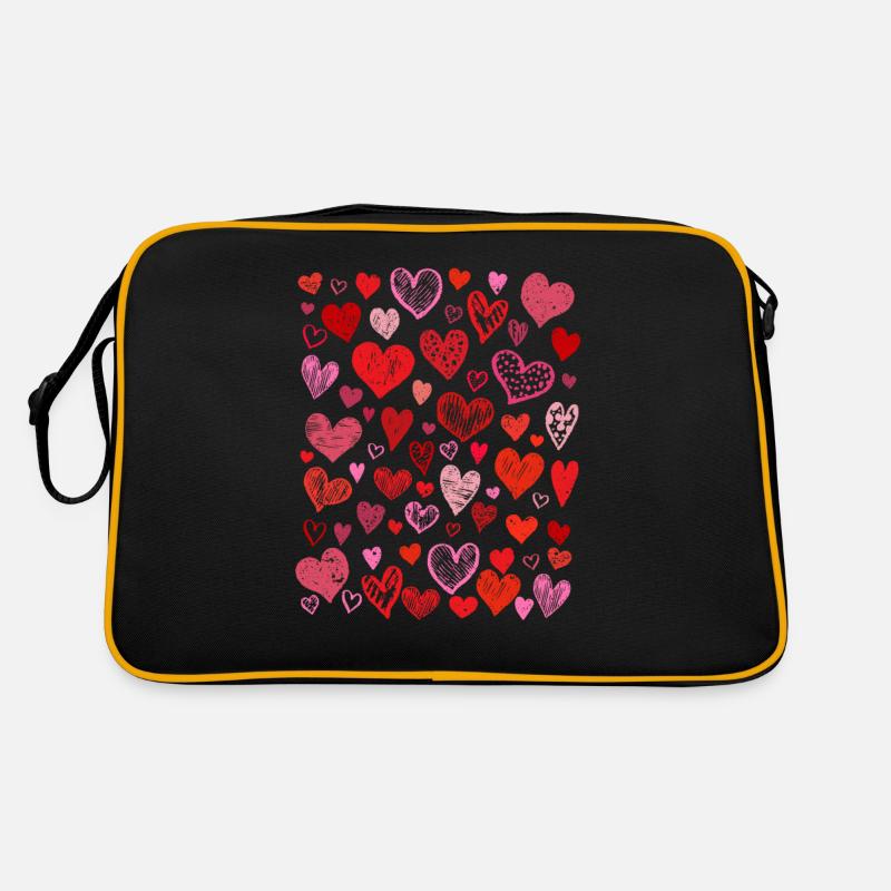 Hearts Pattern Saint-Valentin Mignon Love V-Day Sac Retro