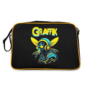 Graphique - Sac Retro - noir/or - Dos