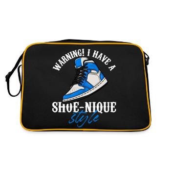 Avertissement! J’ai des baskets de style chaussure - Sac Retro - noir/or - Dos