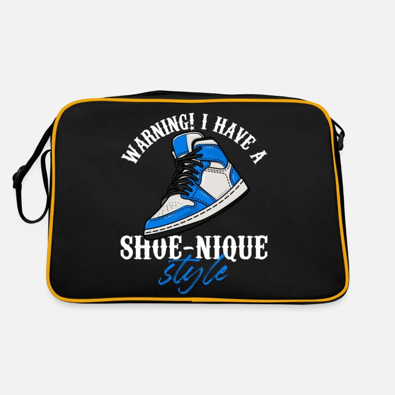 Avertissement! J’ai des baskets de style chaussure - Sac Retro - noir/or