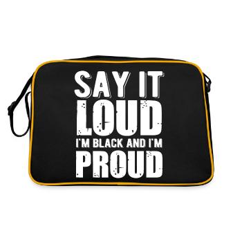 Black History Month Black History - Retro Bag - black/gold - Back