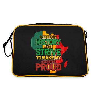 Black History Month Black History - Retro Bag - black/gold - Back