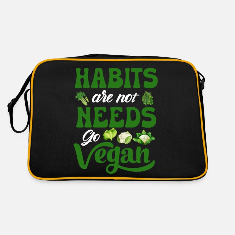 Véganisme végétalien Sac Retro