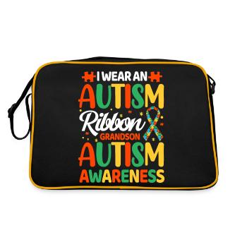 Autisme Autiste - Sac Retro - noir/or - Dos