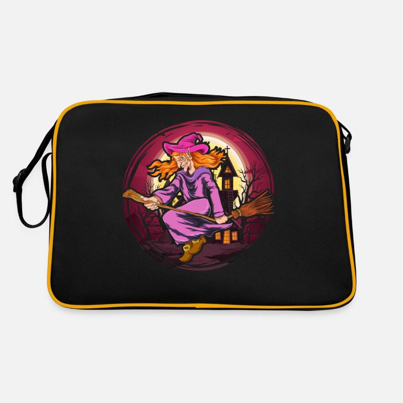 Full Moon Halloween Costume Gift Creepy Witch Retro Bag