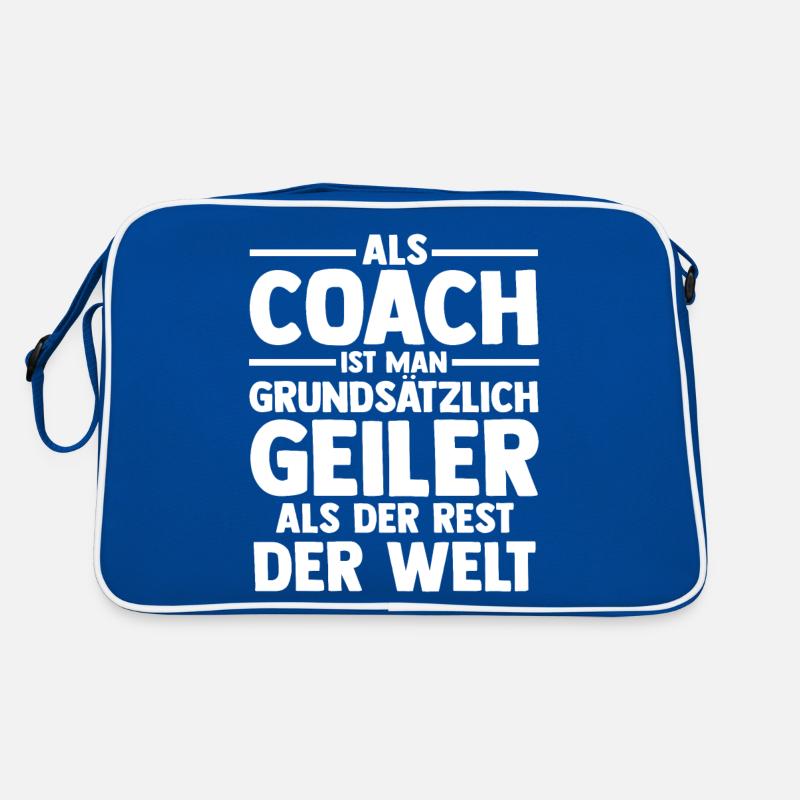 Mannschaft Trainer Und Coach Retro Tasche