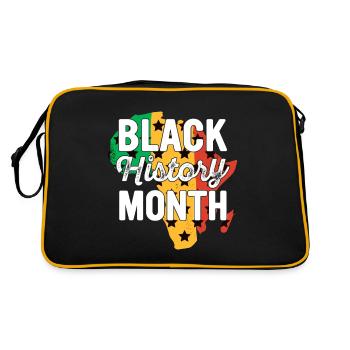 Black History Month Black History - Retro Bag - black/gold - Back