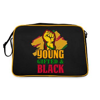 Black History Month Black History - Retro Bag - black/gold - Back