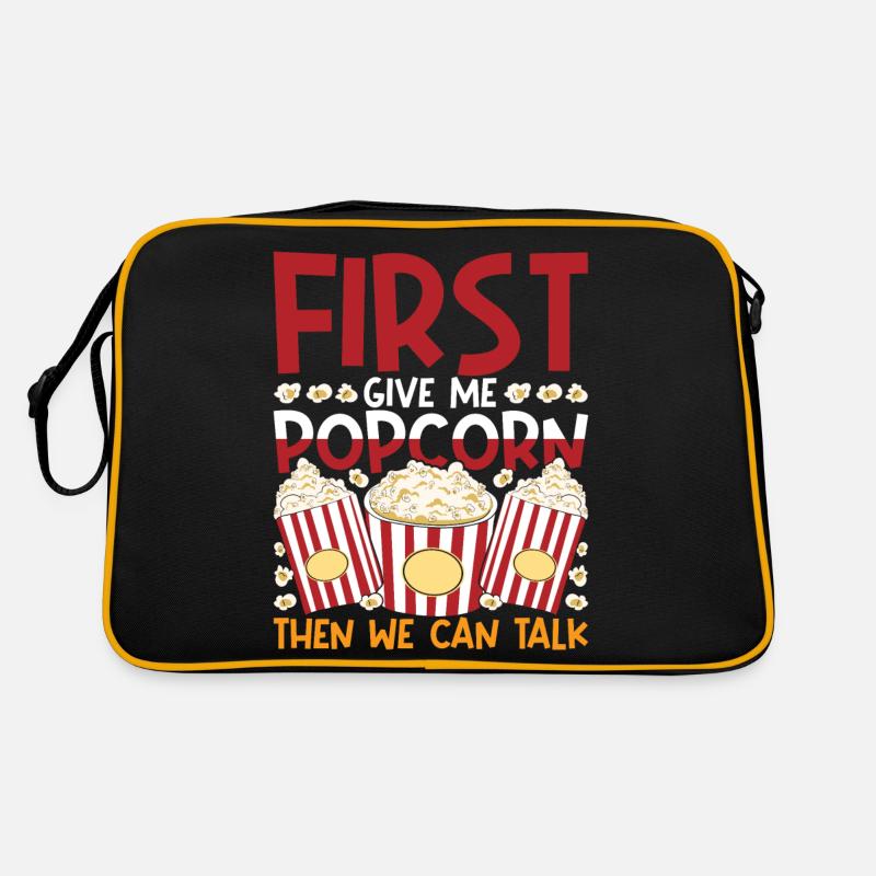 Snack Popcorn Lover Funny Gift Popcorn Sac Retro