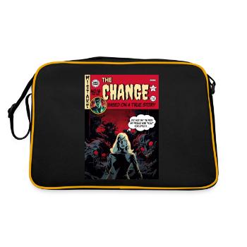 Retro Horror Comic - Die Veränderung - Retro Tasche - Schwarz/Gold - Hinten