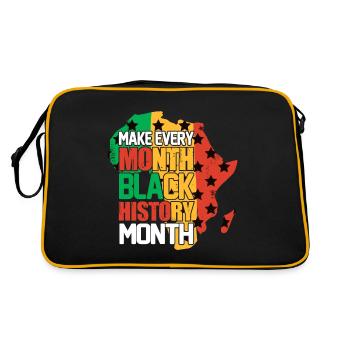 Black History Month Black History - Retro Bag - black/gold - Back