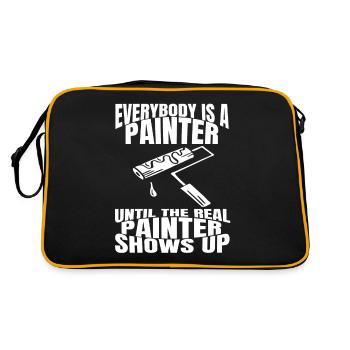 Peintres et vernisseurs Pinceaux Peinture Peinture - Sac Retro - noir/or - Dos
