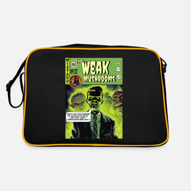 Retro Horror Comic - The Weak Mushrooms Retro Bag