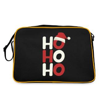 Ho Ho Ho Chapeau de Père Noël Vacances de Noël - Sac Retro - noir/or - Dos