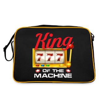 king of the machine Design for a casino player - Retro Bag - black/gold - Back