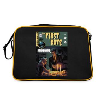 Retro Horror Comic - The First Date - Retro Bag - black/gold - Back