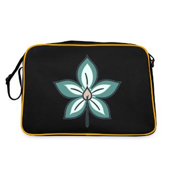 Jasmin Flower Cartoon Style Menthe Shades - Sac Retro - noir/or - Dos