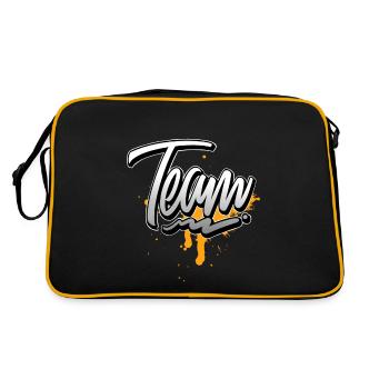 Team - Retro Bag - black/gold - Back
