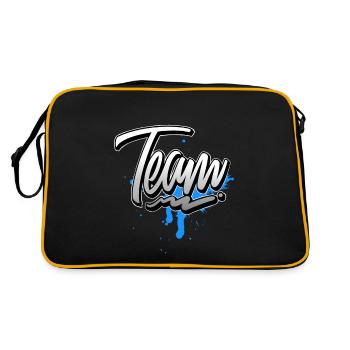 Équipe - Sac Retro - noir/or - Dos