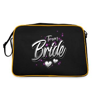 Enterrement de vie de jeune fille de l’équipe nuptiale - Sac Retro - noir/or - Dos