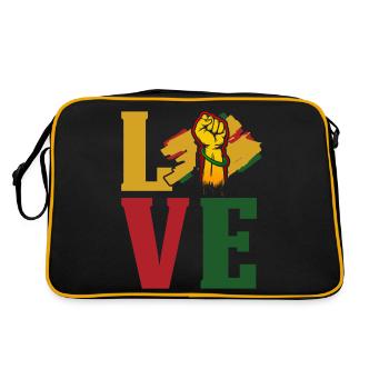 Black History Month Black History - Retro Bag - black/gold - Back