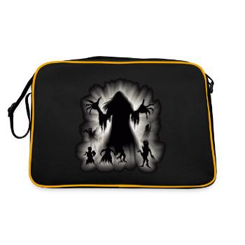 SPOOKY SHADOW FIGURES - Retro Bag - black/gold - Back