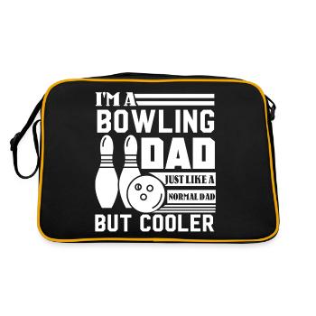 Bowling Bowling Dad Is Cooler - Retro Bag - black/gold - Back