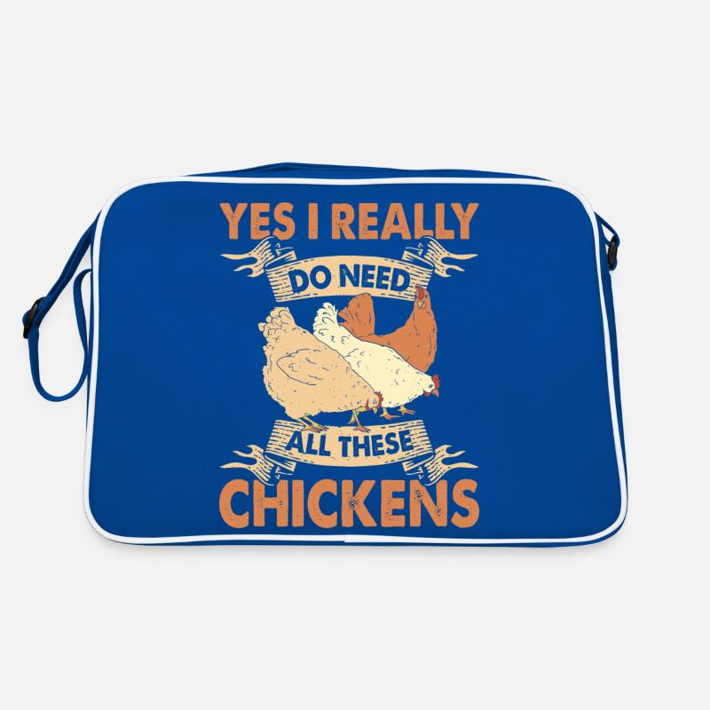 Poulets Élevage de poulets Sac Retro