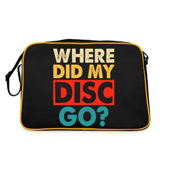 Discgolf Disc Golf - Retro Bag - black/gold - Back