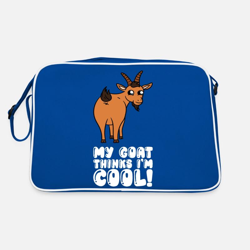 My goat thinks I'm cool Retro Bag