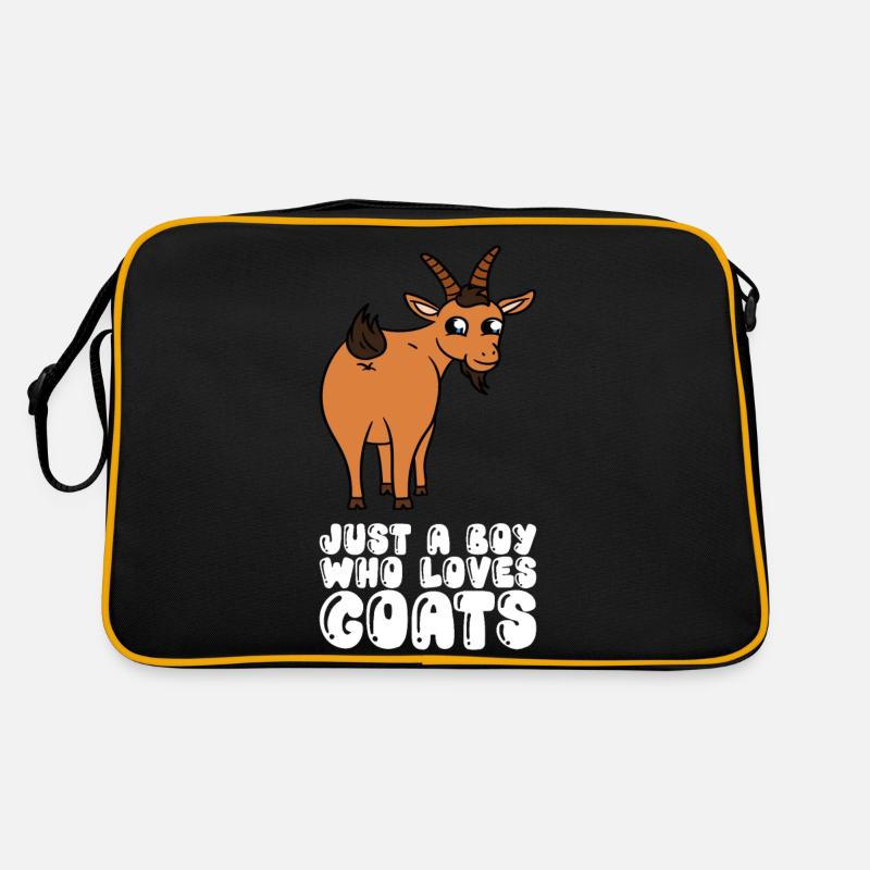 Nur Ein Junge, Der Ziegen Liebt Retro Tasche