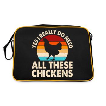 Poulets Poulet - Sac Retro - noir/or - Dos