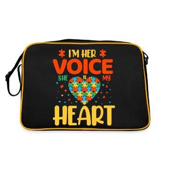 Autism Autistic - Retro Bag - black/gold - Back