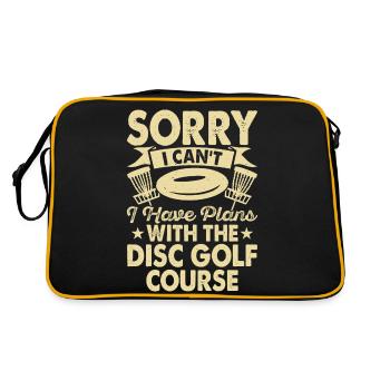 Discgolf Disc Golf - Retro Bag - black/gold - Back