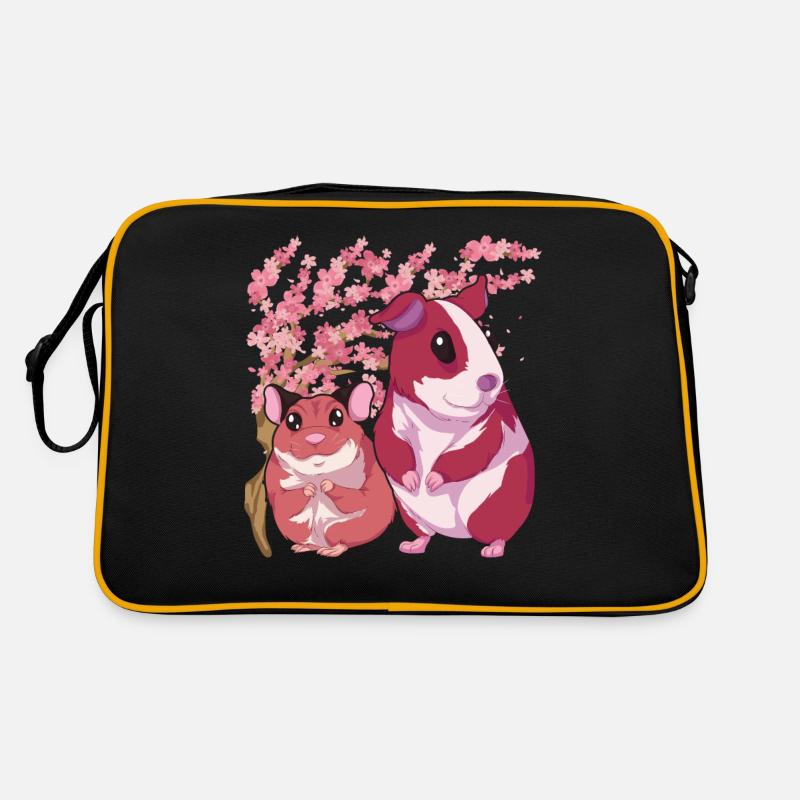 Nagetier Sakura Baum Geschenk Kirschblüten Hamster Retro Tasche