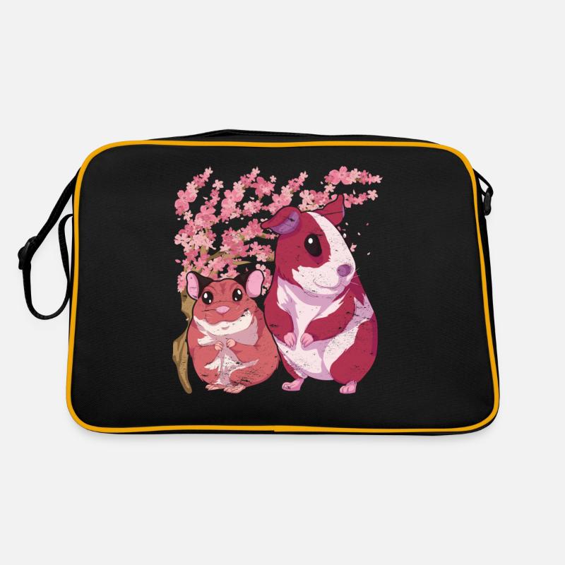 Cherry Blossoms Tree Rodent Gift Sakura Hamster Retro Bag