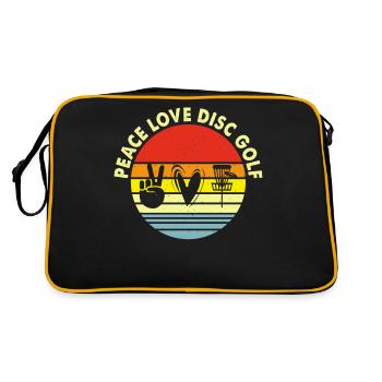 Discgolf Disc Golf - Retro Bag - black/gold - Back