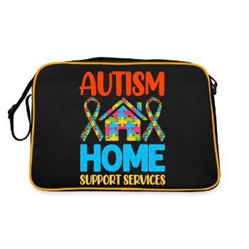 Autisme Autiste - Sac Retro - noir/or - Dos