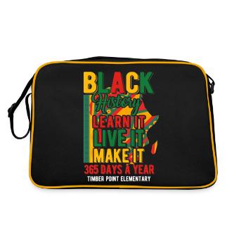 Black History Month Black History - Retro Bag - black/gold - Back