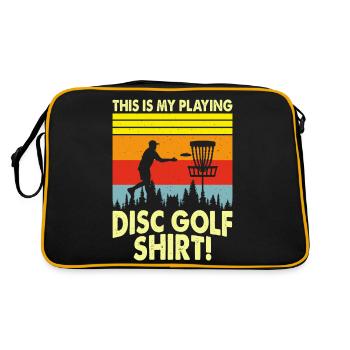Discgolf Disc Golf - Retro Bag - black/gold - Back
