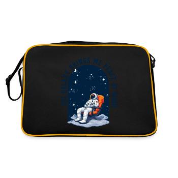 The Galaxy puts me to rest - Retro Bag - black/gold - Back