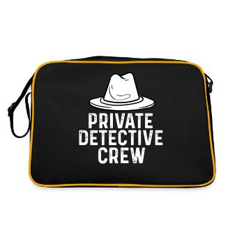 private detective crew Design for a detective - Retro Bag - black/gold - Back
