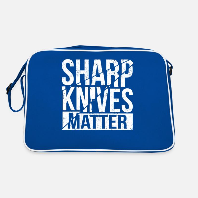 Sharp Knives Matter Chef Funny Culinary Retro Bag
