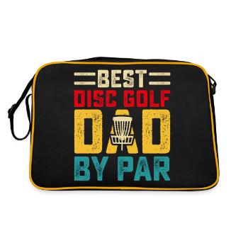 Discgolf Disc Golf - Retro Bag - black/gold - Back